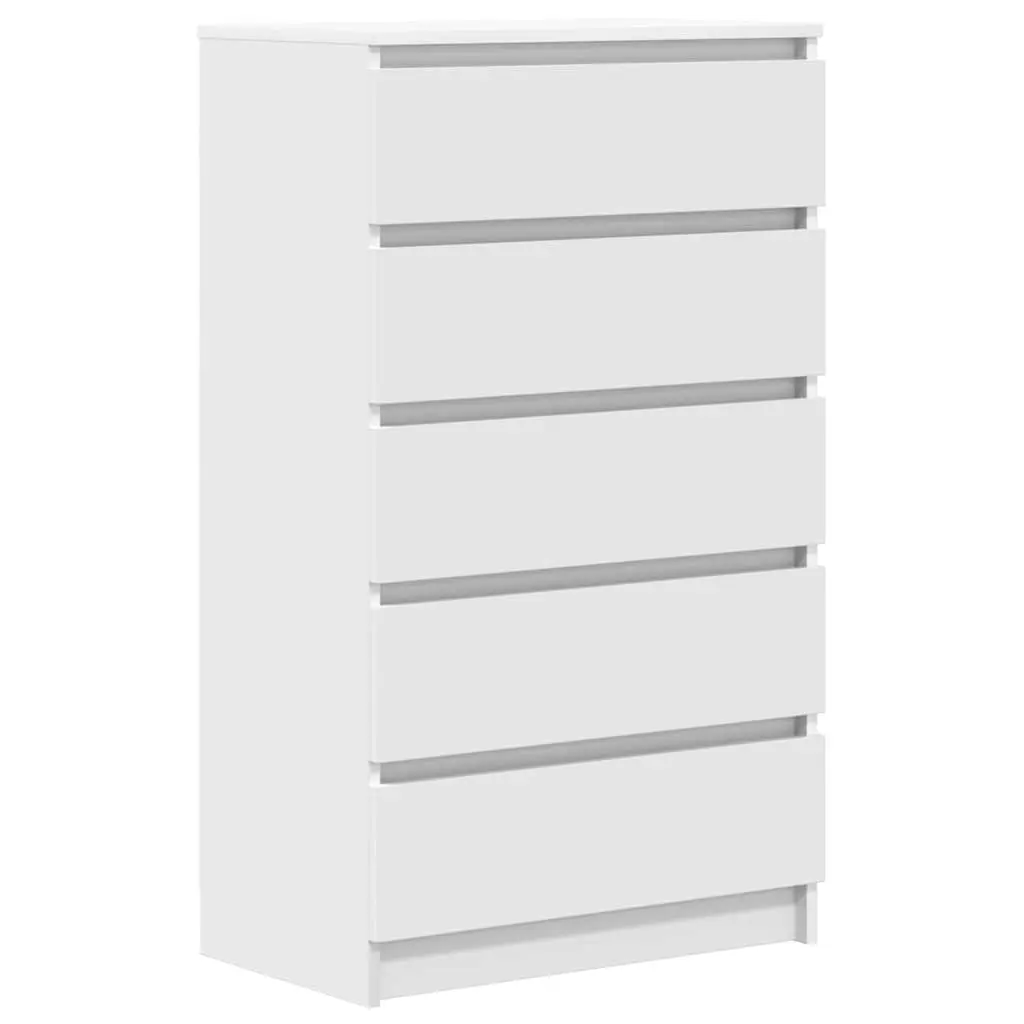Drawer Cabinet White 60x36x103 cm Engineered Wood 823016 - Furniture