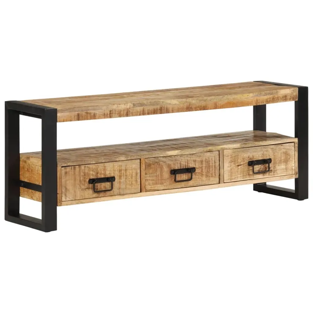 TV Cabinet 120x30x45 cm Solid Wood Mango 351669 - Furniture