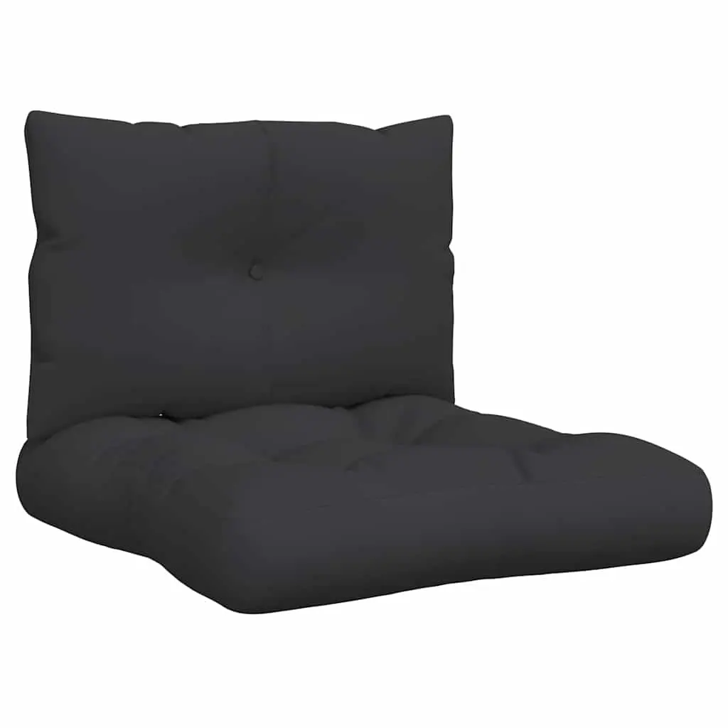 Pallet Cushions 2 pcs Black Fabric 360841 - Home & Garden