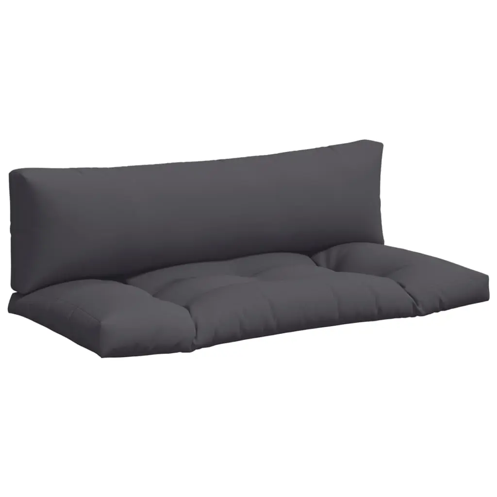 Pallet Cushions 2 pcs Anthracite Fabric 360922 - Home & Garden