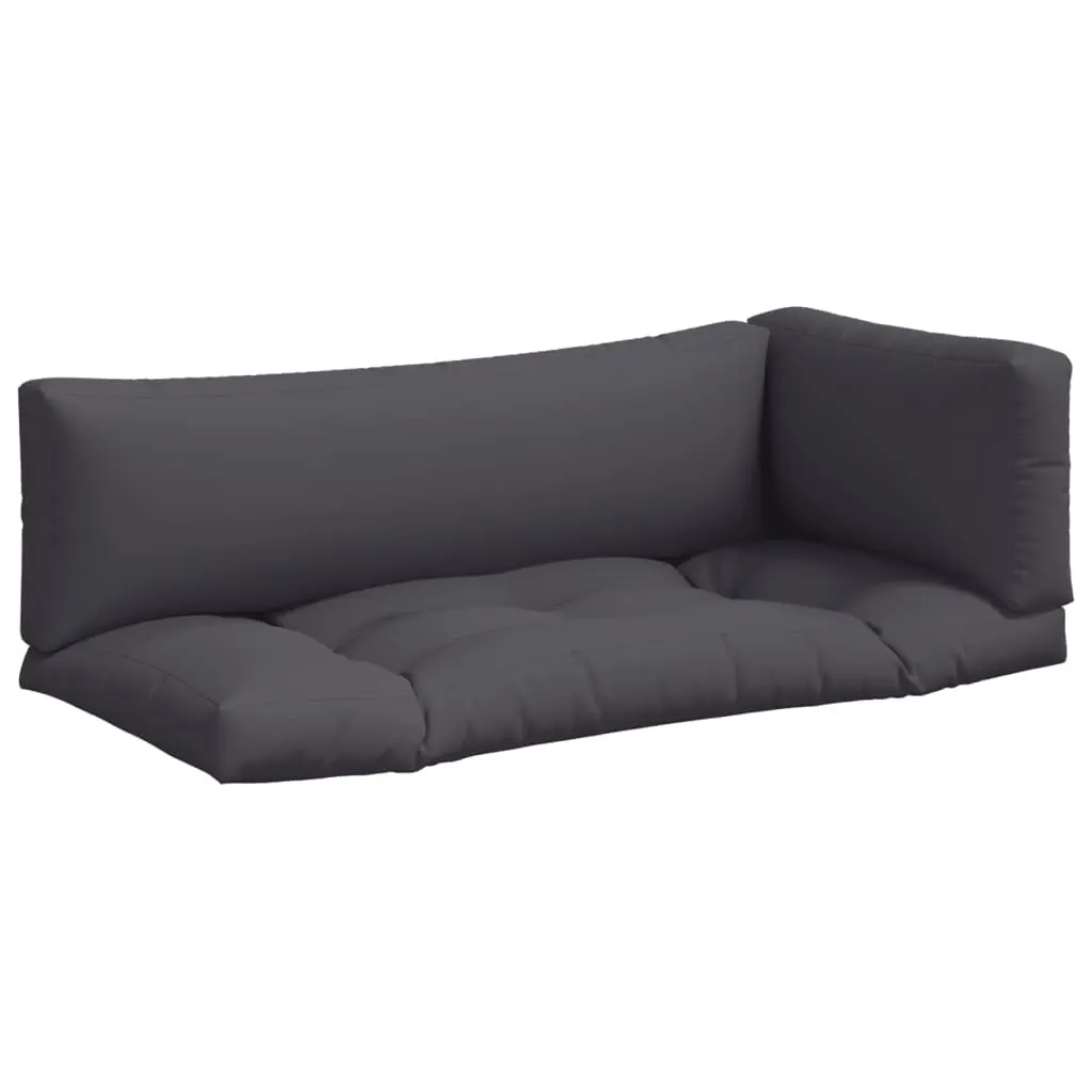 Pallet Cushions 3 pcs Anthracite Fabric 360944 - Home & Garden