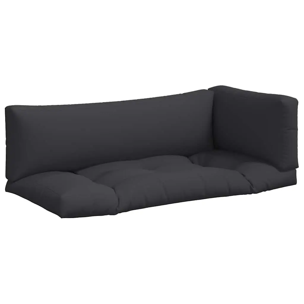 Pallet Cushions 3 pcs Black Fabric 360951 - Home & Garden