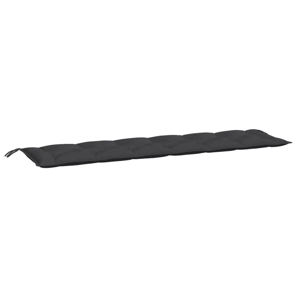 Garden Bench Cushion Black 200x50x7 cm Oxford Fabric 361647 - Home & Garden