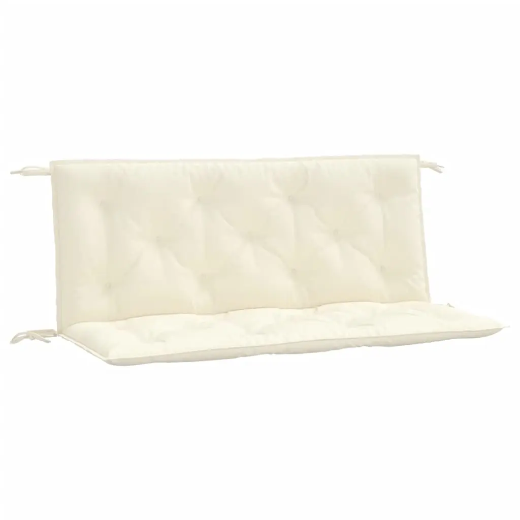 Garden Bench Cushions 2 pcs Cream White 120x50x7 cm Oxford Fabric 361680 - Home & Garden