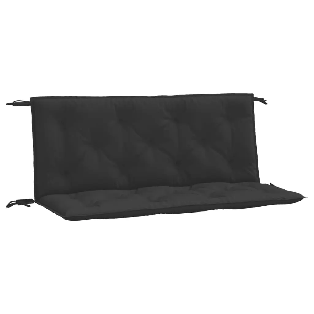 Garden Bench Cushions 2pcs Black 120x50x7cm Oxford Fabric 361685 - Home & Garden