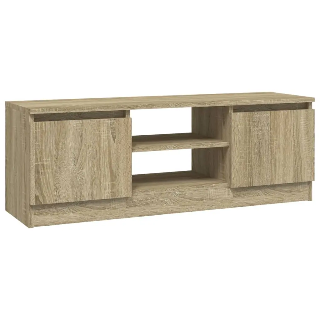 TV Cabinet with Door Sonoma Oak 102x30x36 cm 823353 - Furniture