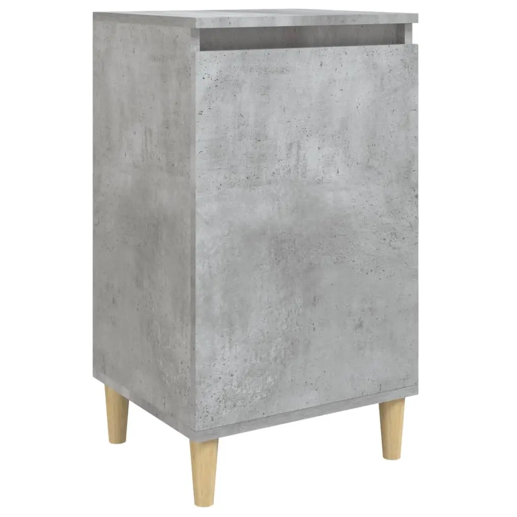 Bedside Cabinet Concrete Grey 40x35x70 cm Engineered Wood 819636 - Furniture