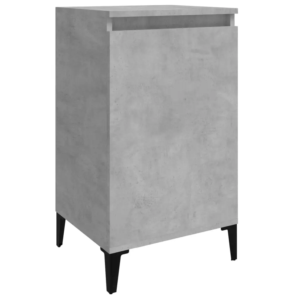 Bedside Cabinet Concrete Grey 40x35x70 cm Engineered Wood 819652 - Furniture