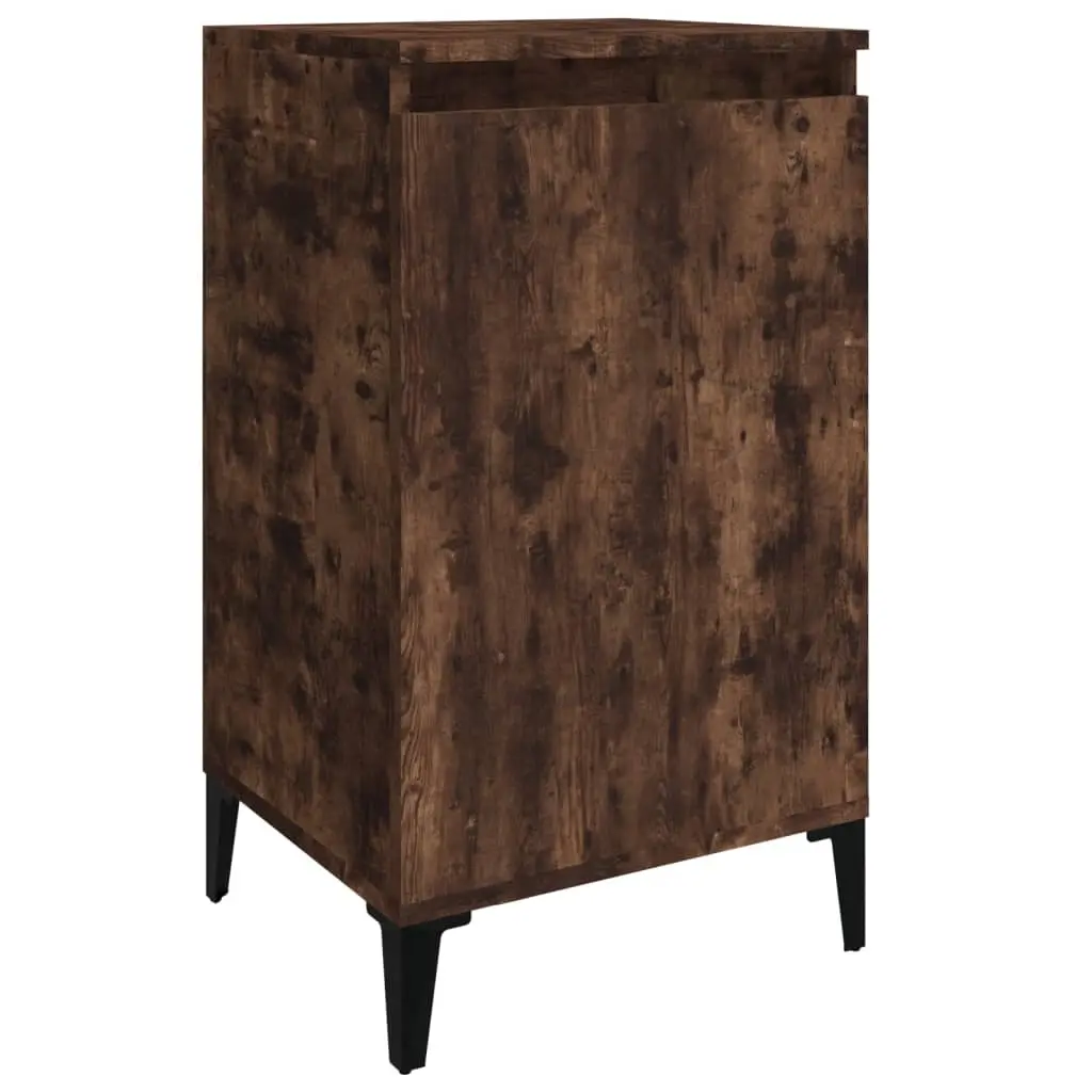 Bedside Cabinet Smoked Oak 40x35x70 cm Engineered Wood 819654 - Furniture