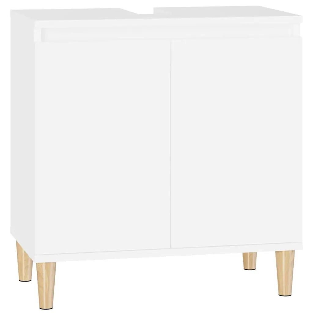 Sink Cabinet White 58x33x60 cm Engineered Wood 821252 - Furniture