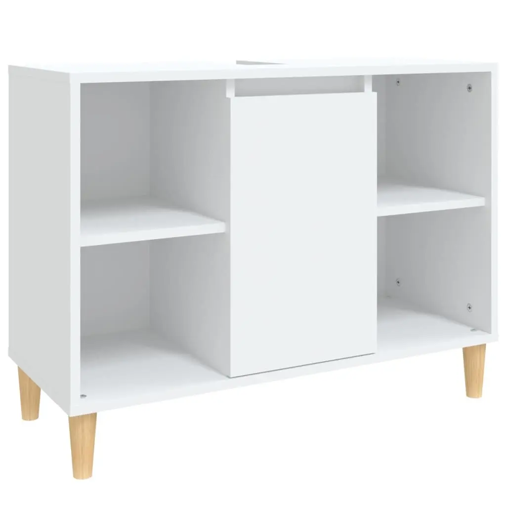 Sink Cabinet White 80x33x60 cm Engineered Wood 821284 - Furniture