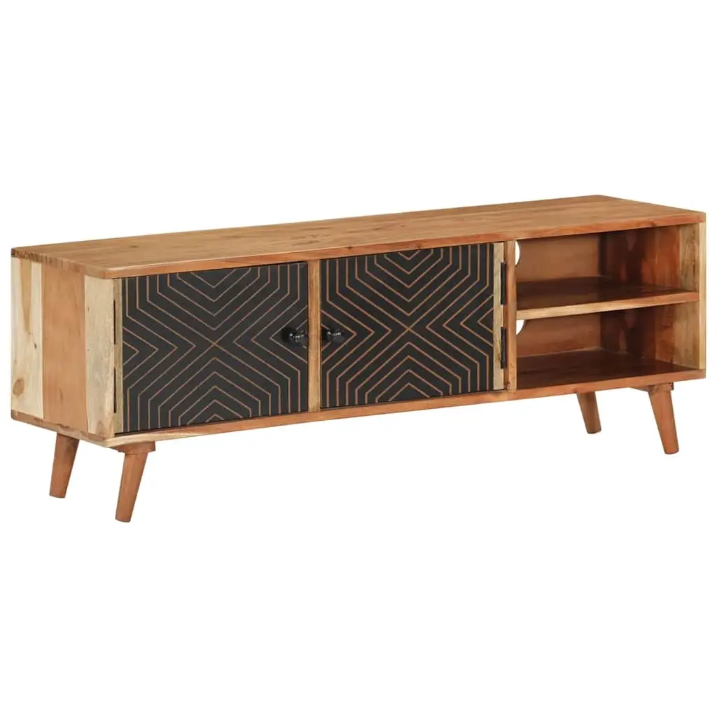 TV Cabinet 112x30x40 cm Solid Wood Acacia 351621 - Furniture