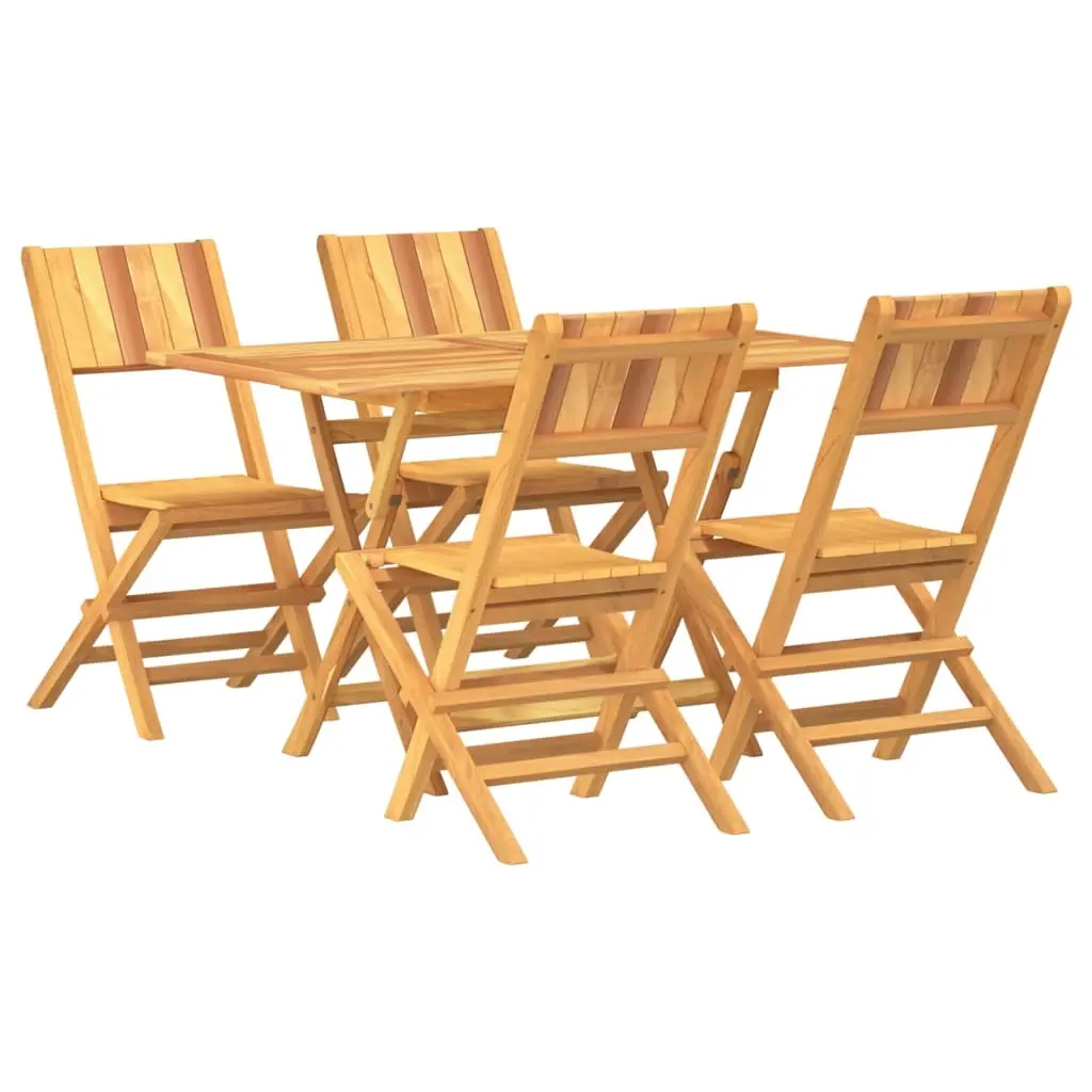 5 Piece Garden Dining Set Solid Wood Teak 3155007 - Furniture