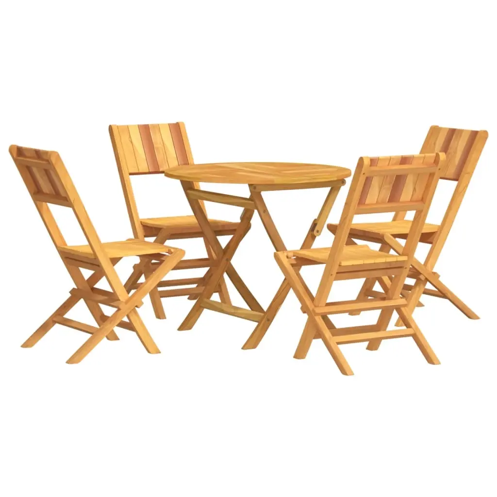 5 Piece Garden Dining Set Solid Wood Teak 3155020 - Furniture