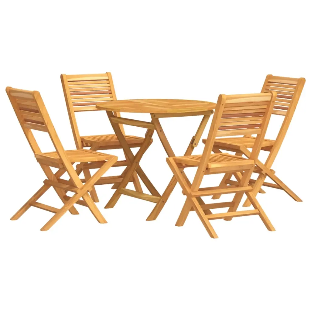 5 Piece Garden Dining Set Solid Wood Teak 3155022 - Furniture