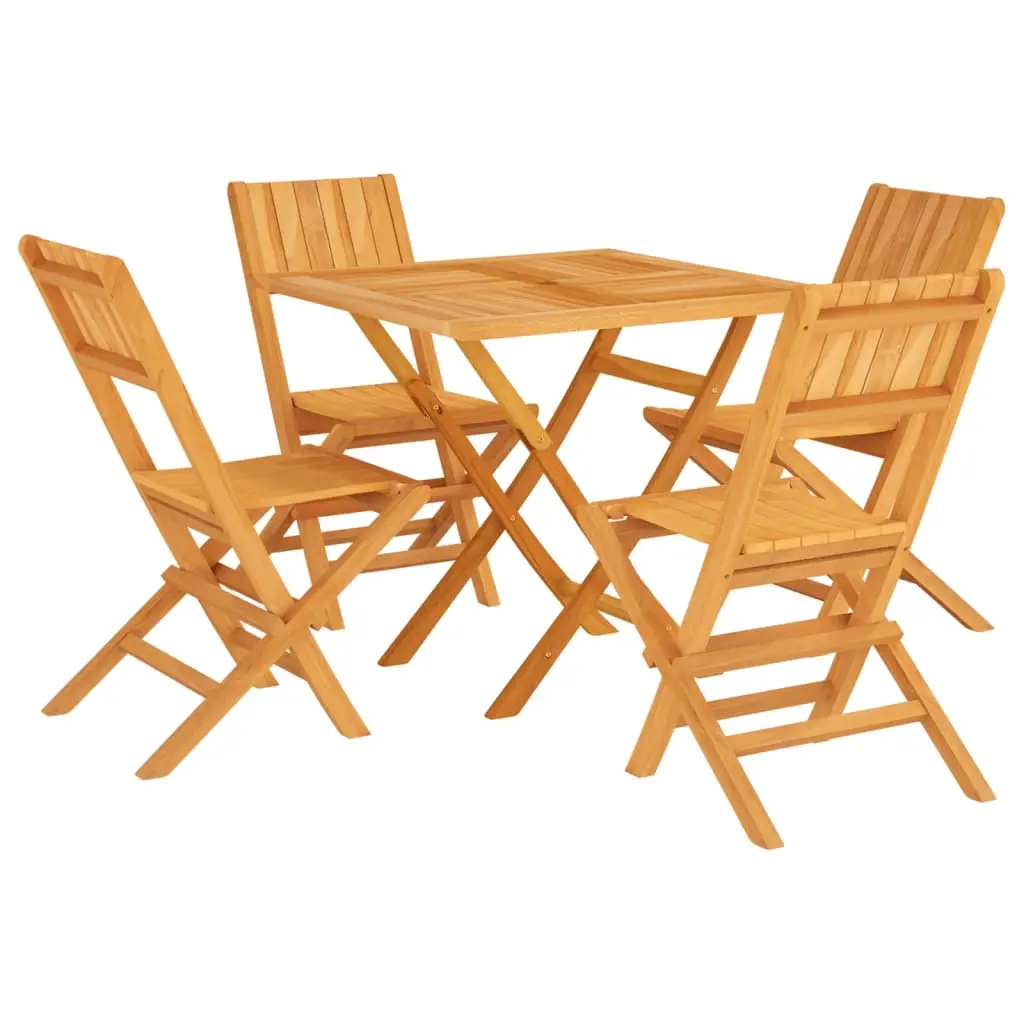5 Piece Garden Dining Set Solid Wood Teak 3155038 - Furniture
