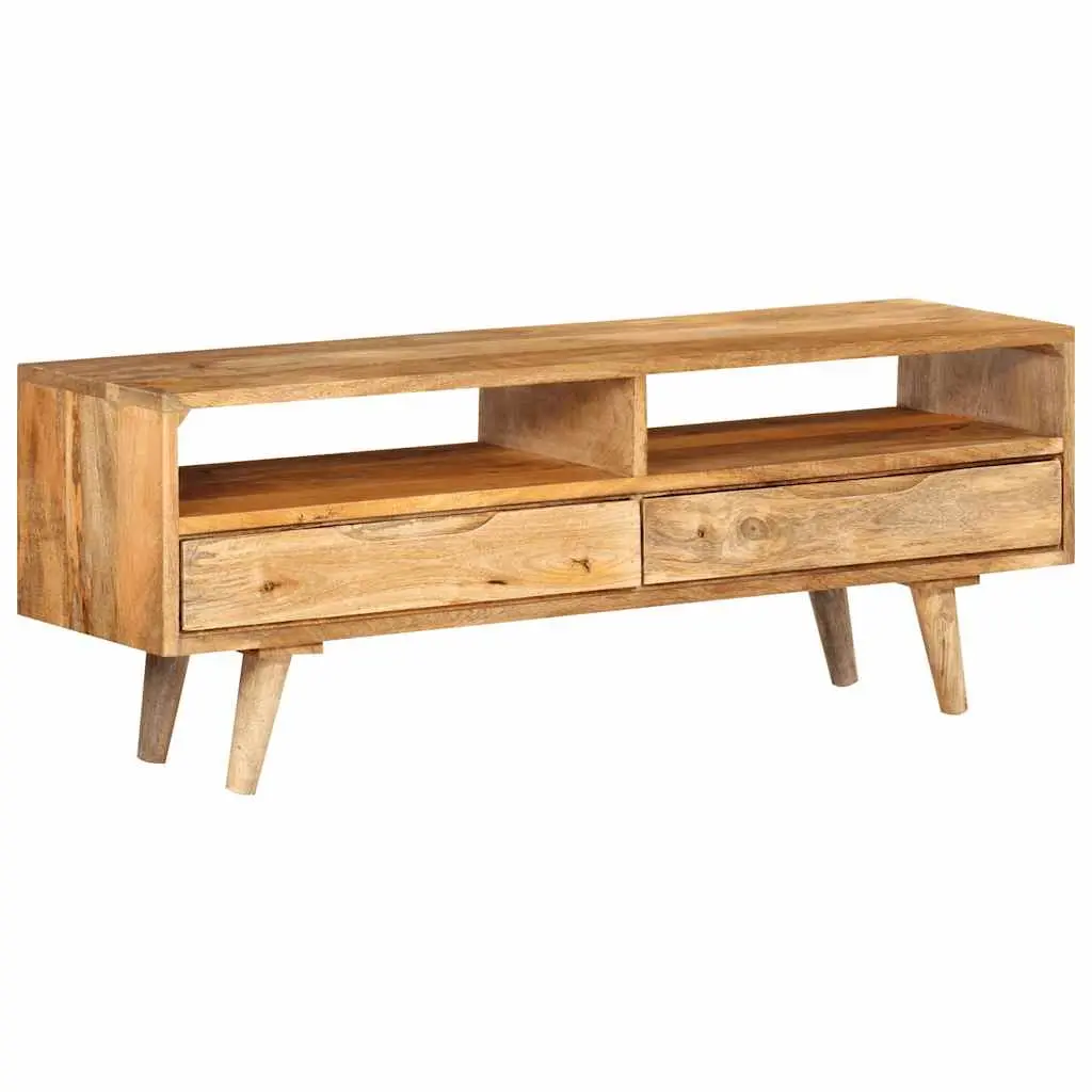 TV Cabinet 110x30x41 cm Solid Wood Mango 352783 - Furniture
