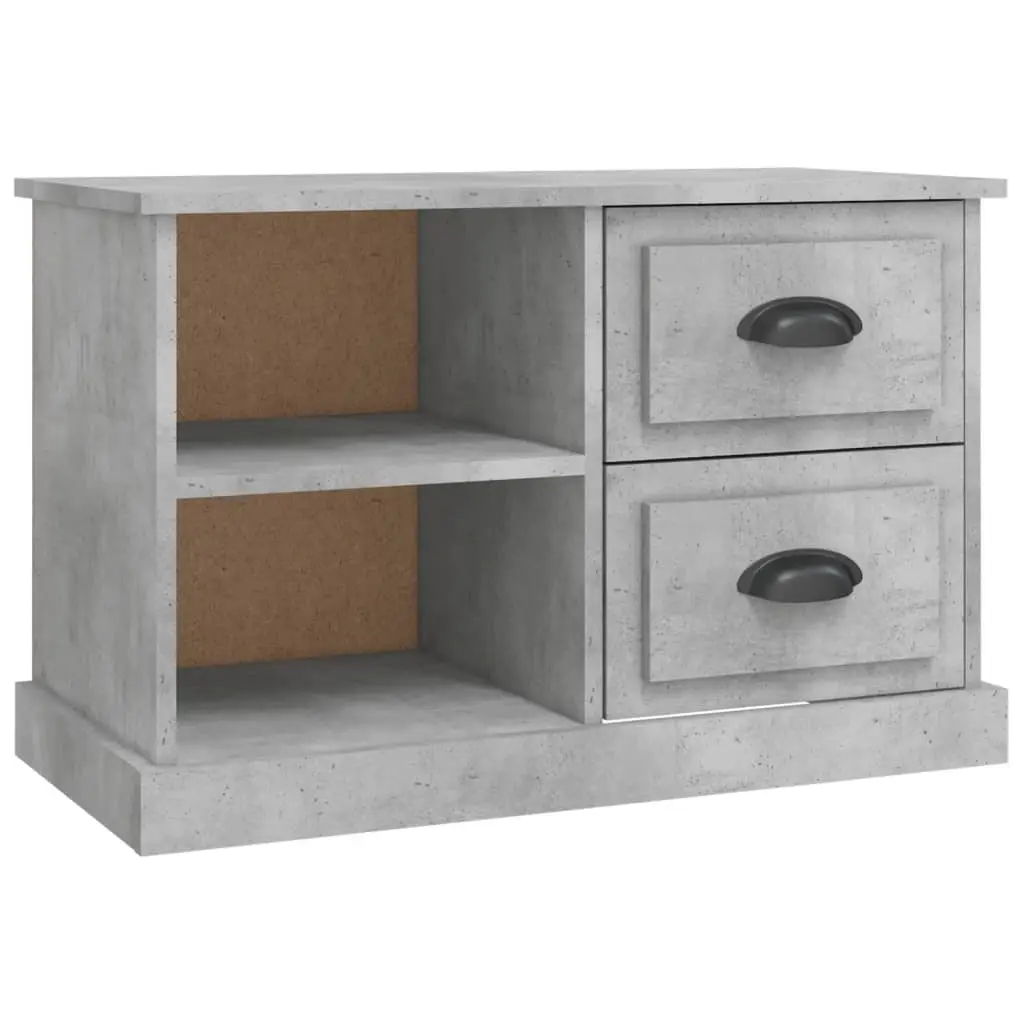 TV Cabinet Concrete Grey 73x35.5x47.5 cm Engineered Wood 816172 - Furniture