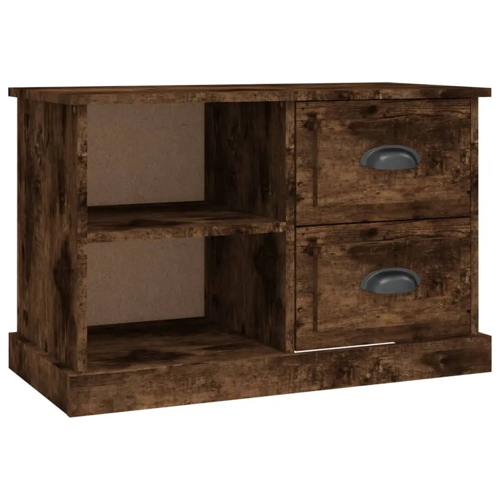 TV Cabinet Smoked Oak 73x35.5x47.5 cm Engineered Wood 816173 - Furniture
