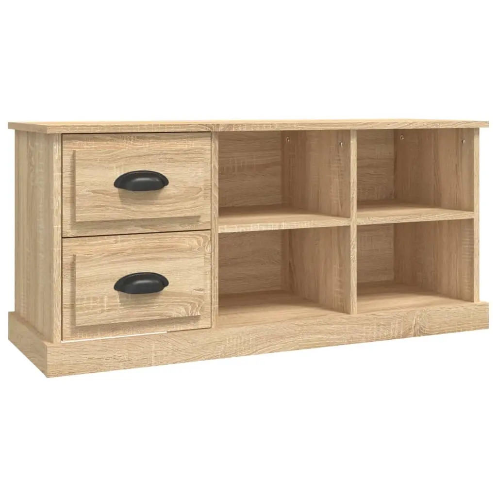 TV Cabinet Sonoma Oak 102x35.5x47.5 cm Engineered Wood 816179 - Furniture