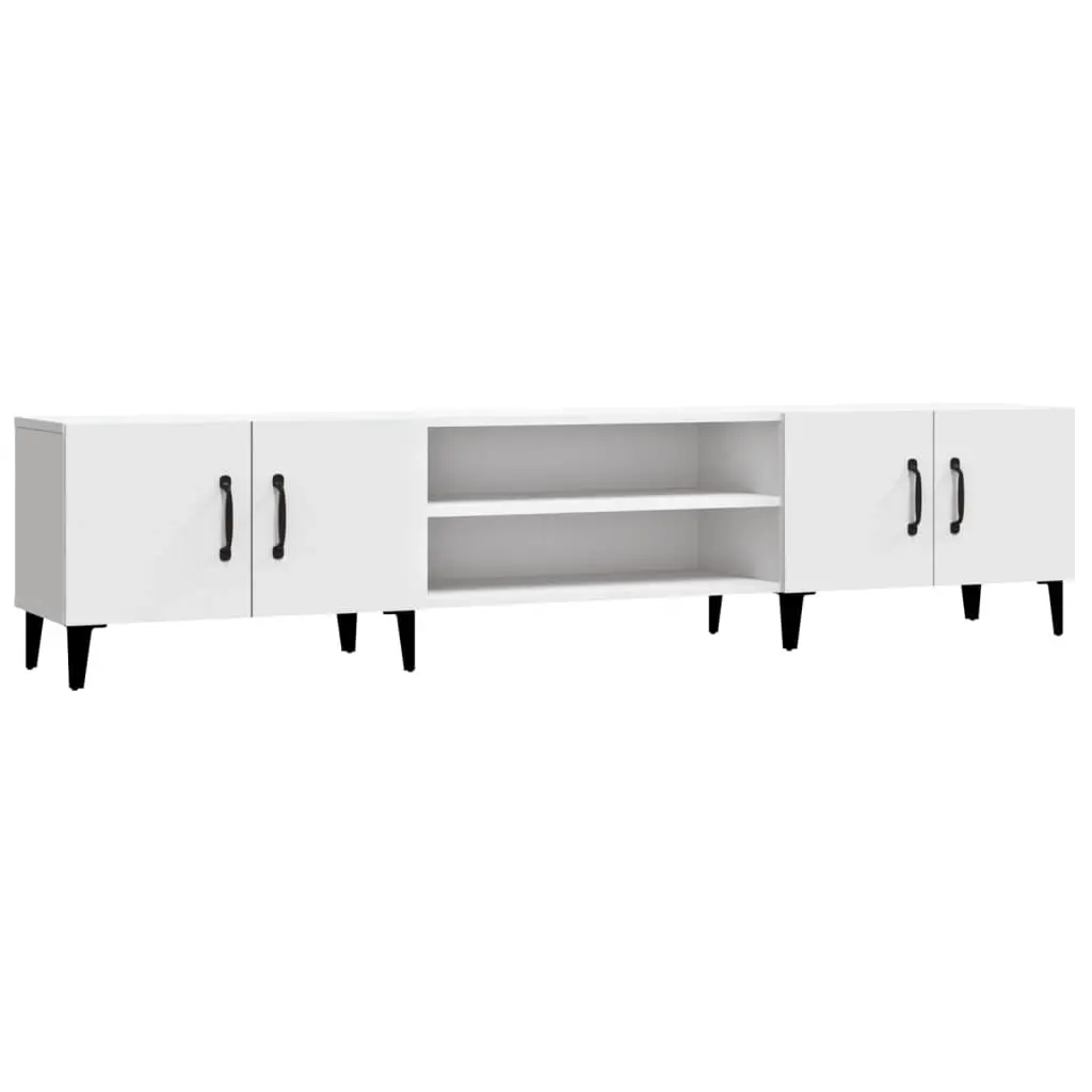 TV Cabinet White 180x31.5x40 cm Engineered Wood 816264 - Furniture