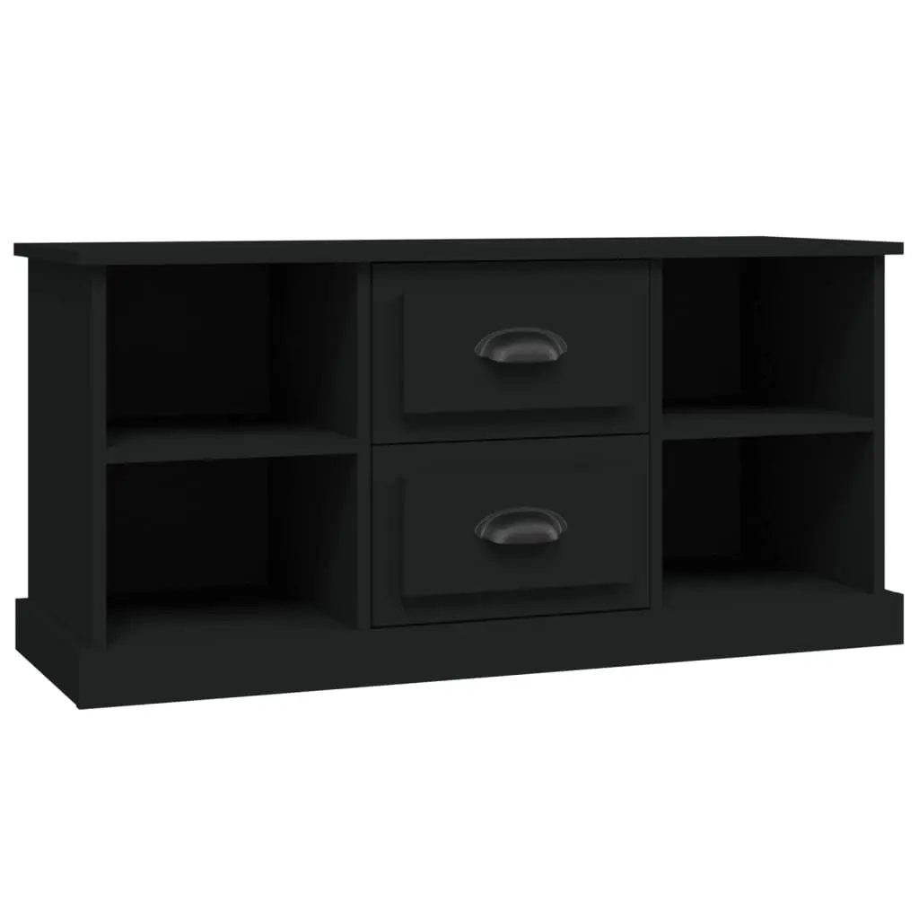 TV Cabinet Black 99.5x35.5x48 cm Engineered Wood 816273 - Furniture