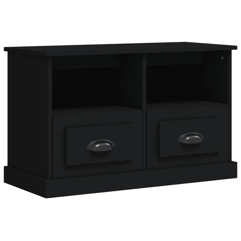 TV Cabinet Black 80x35x50 cm Engineered Wood 816281 - Furniture