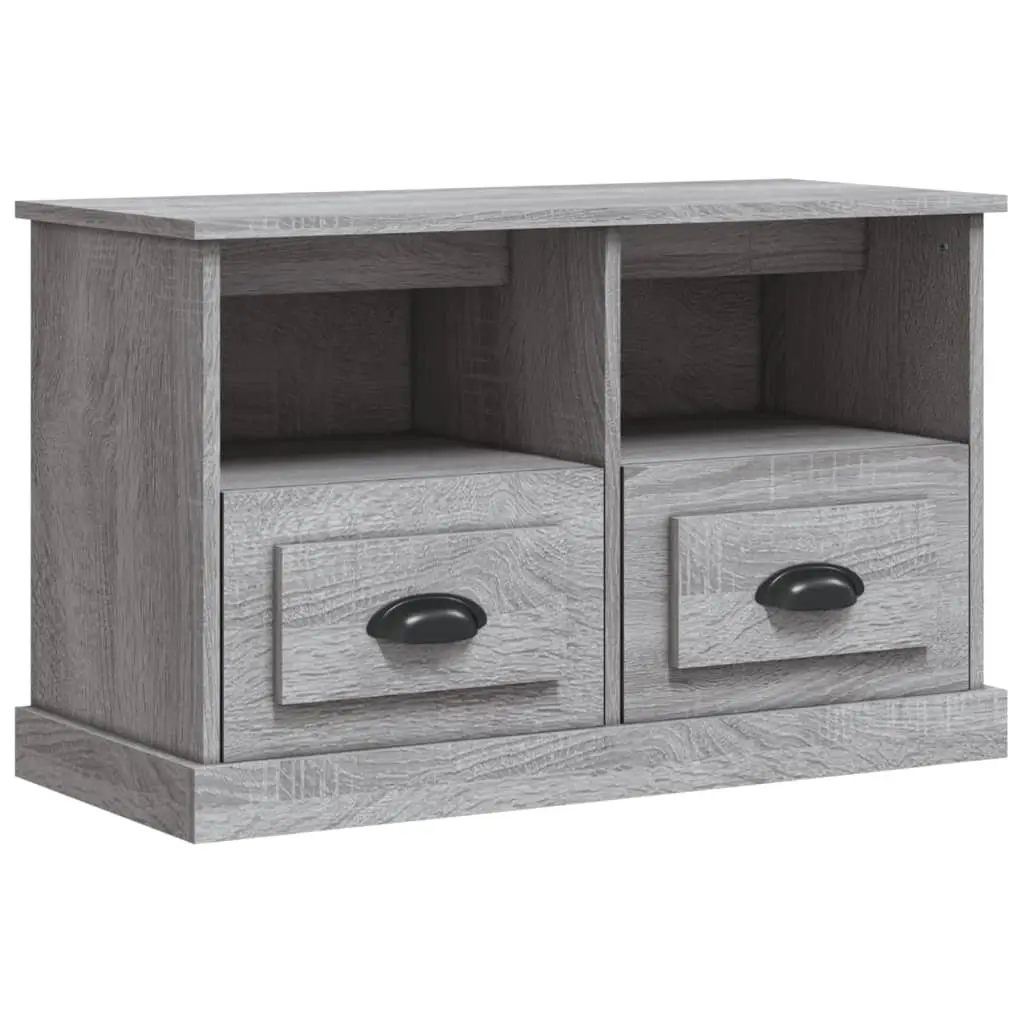 TV Cabinet Grey Sonoma 80x35x50 cm Engineered Wood 816286 - Furniture