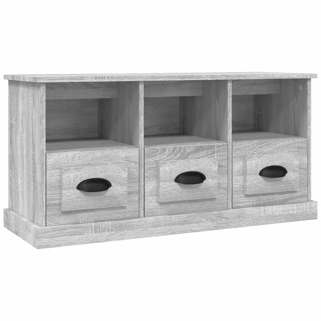 TV Cabinet Grey Sonoma 100x35x50 cm Engineered Wood 816294 - Furniture
