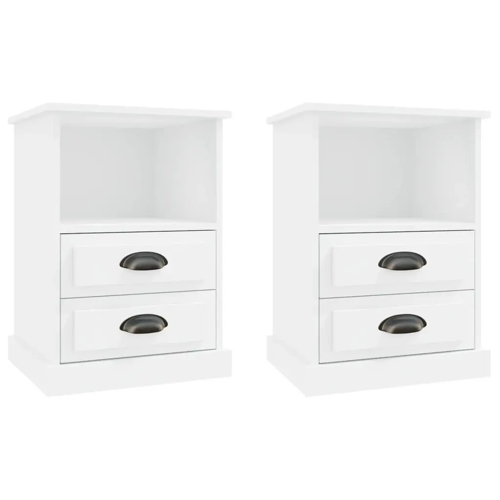 Bedside Cabinets 2 pcs White 43x36x60 cm 816329 - Furniture