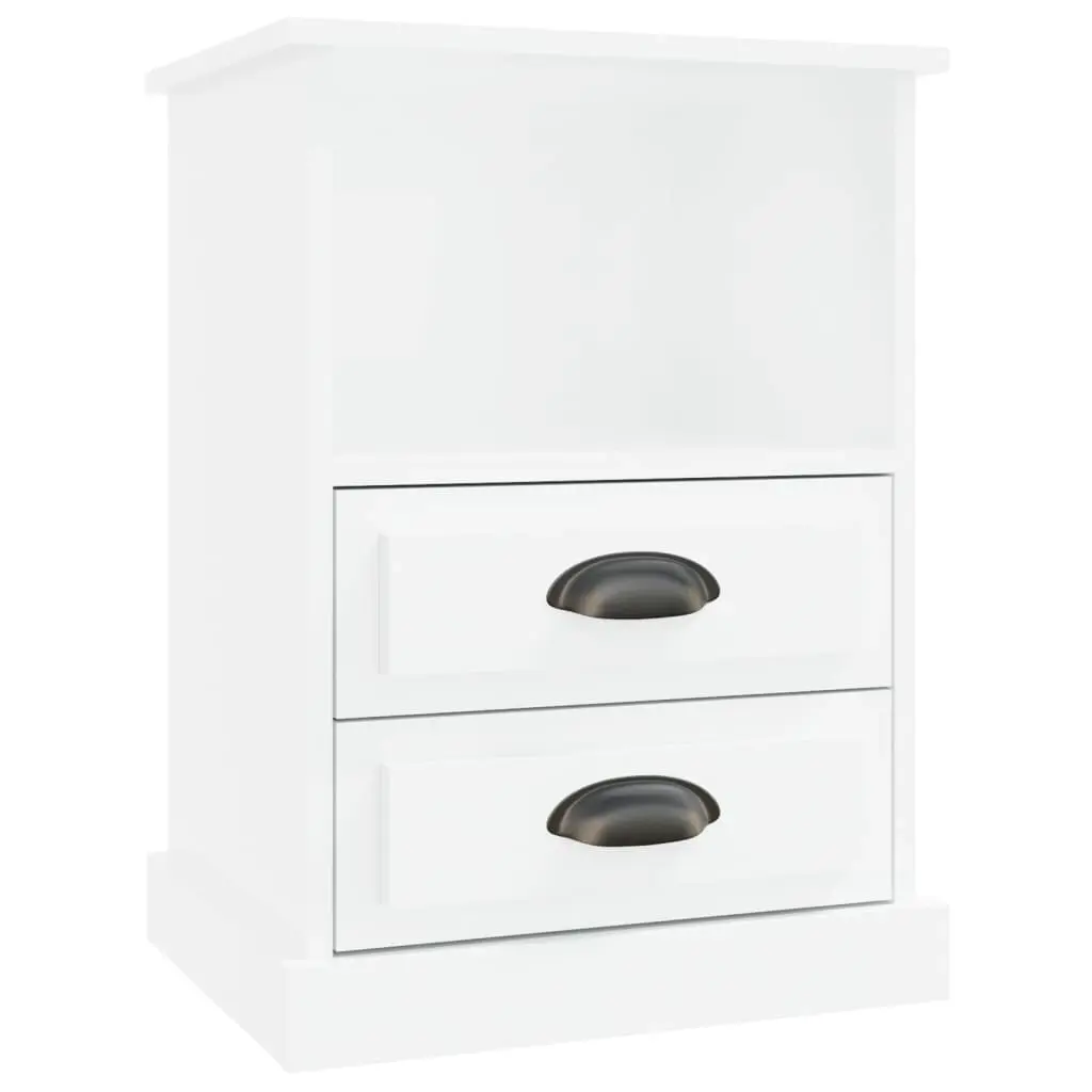 Bedside Cabinet High Gloss White 43x36x60 cm 816332 - Furniture
