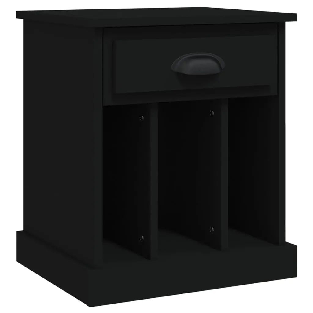 Bedside Cabinet Black 43x36x50 cm 816346 - Furniture