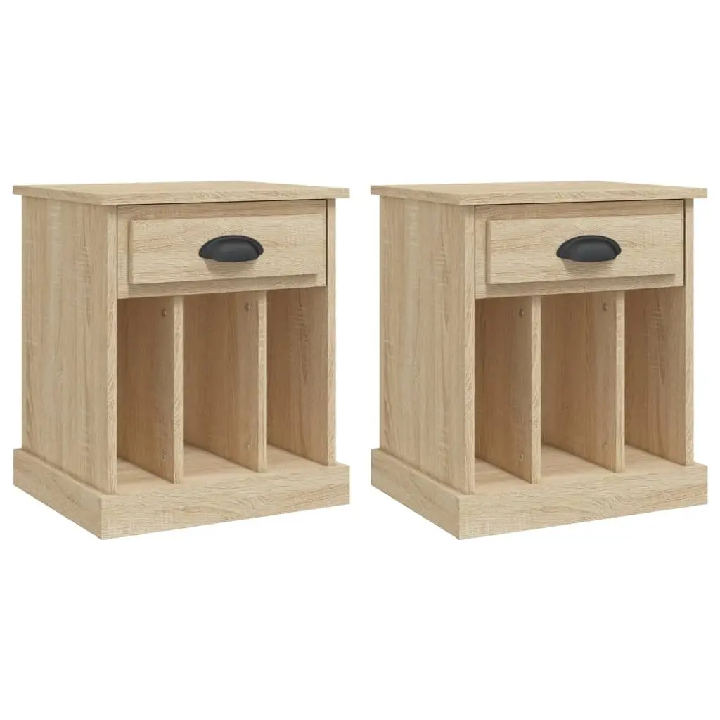 Bedside Cabinets 2 pcs Sonoma Oak 43x36x50 cm 816351 - Furniture