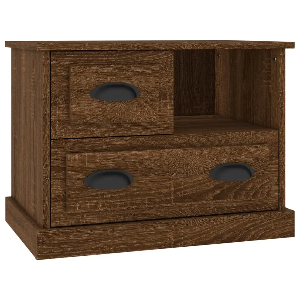 Bedside Cabinet Brown Oak 60x39x45 cm 816367 - Furniture