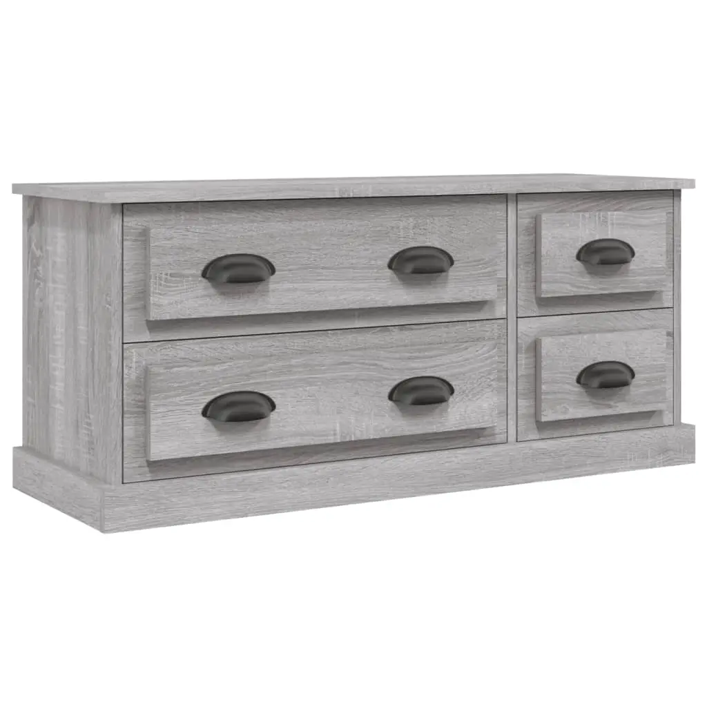 TV Cabinet Grey Sonoma 100x35.5x45 cm Engineered Wood 816454 - Furniture