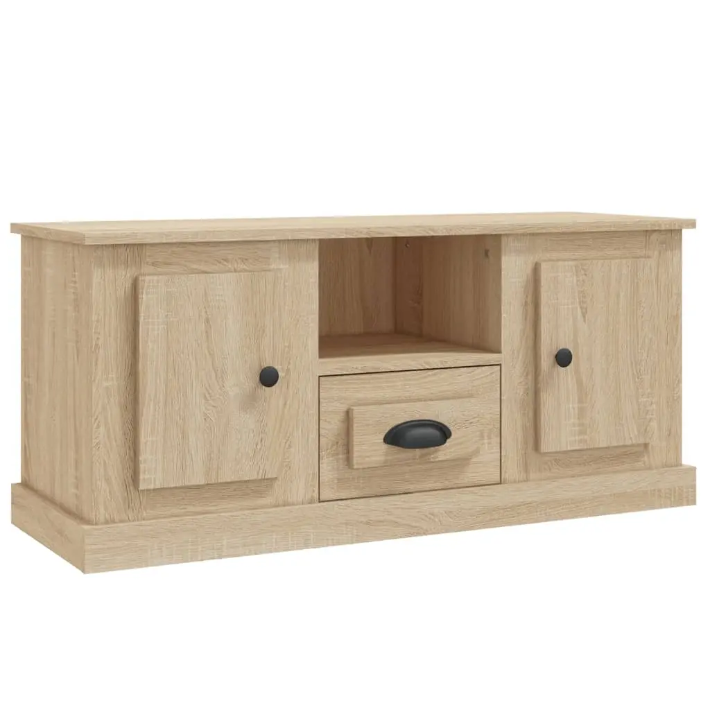 TV Cabinet Sonoma Oak 100x35.5x45 cm Engineered Wood 816459 - Furniture