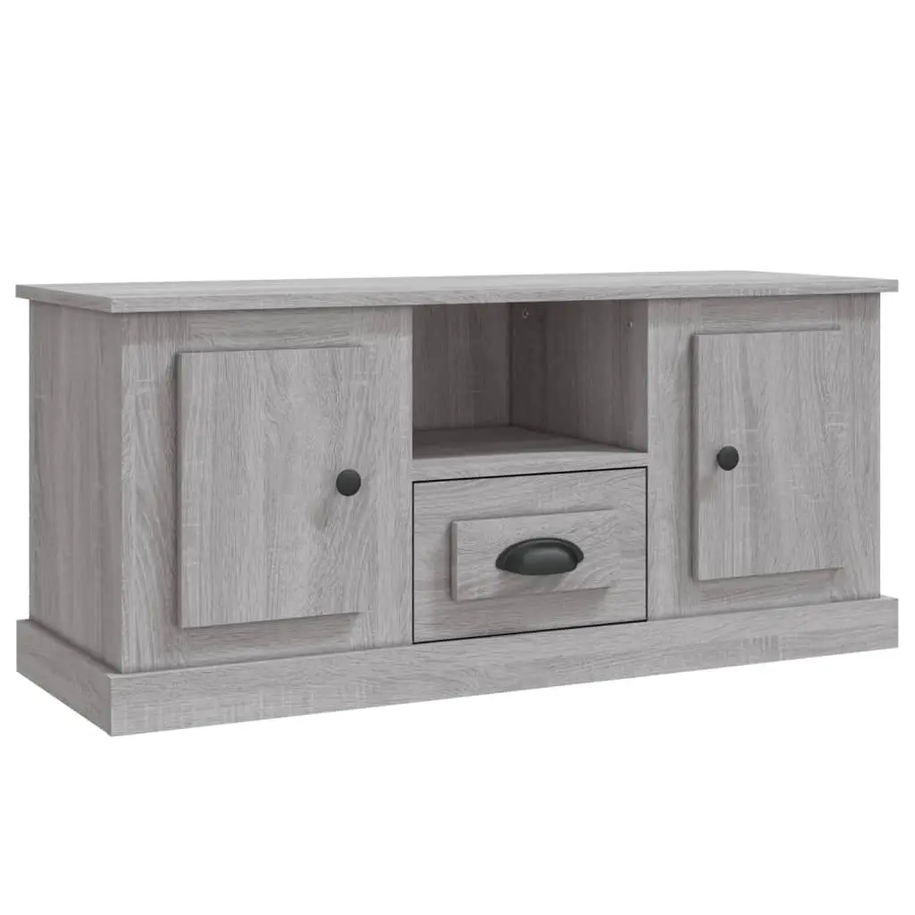 TV Cabinet Grey Sonoma 100x35.5x45 cm Engineered Wood 816462 - Furniture