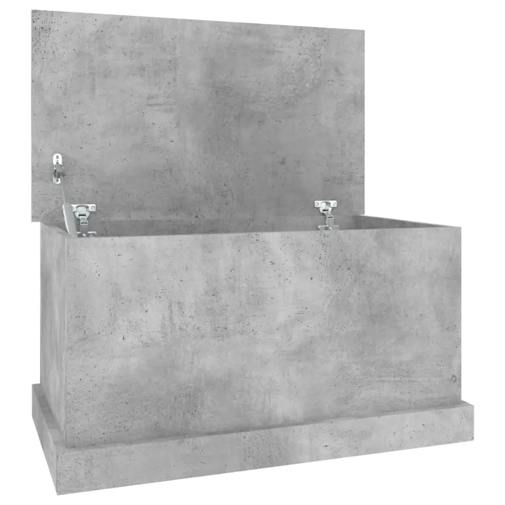 Storage Box Concrete Grey 70x40x38 cm Engineered Wood 816508 - Furniture