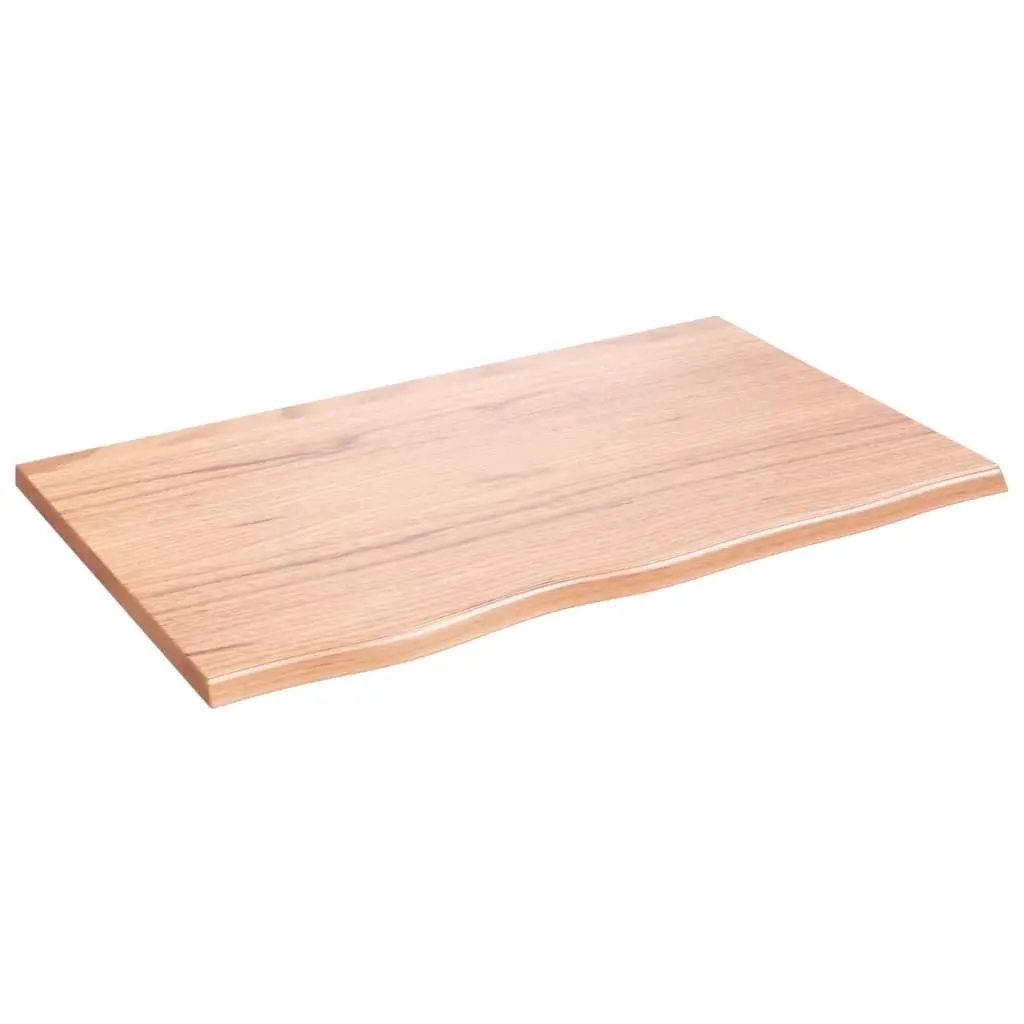 Wall Shelf Light Brown 80x50x2 cm Treated Solid Wood Oak 363668 - Furniture