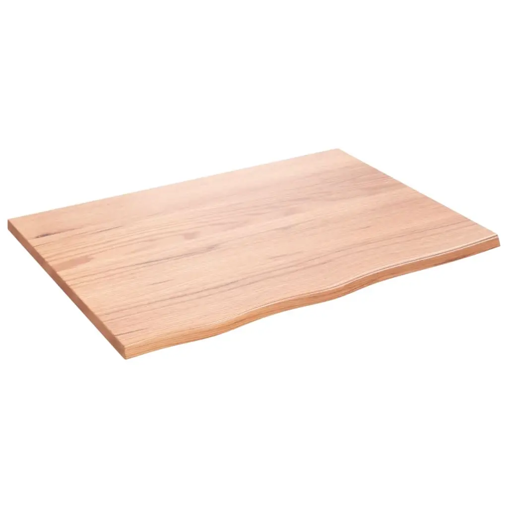 Wall Shelf Light Brown 80x60x2 cm Treated Solid Wood Oak 363671 - Furniture