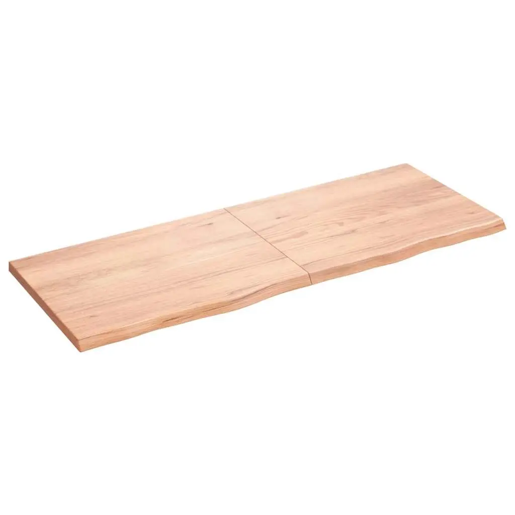 Bathroom Countertop Light Brown 160x60x4 cm Treated Solid Wood 3156159 - Hardware
