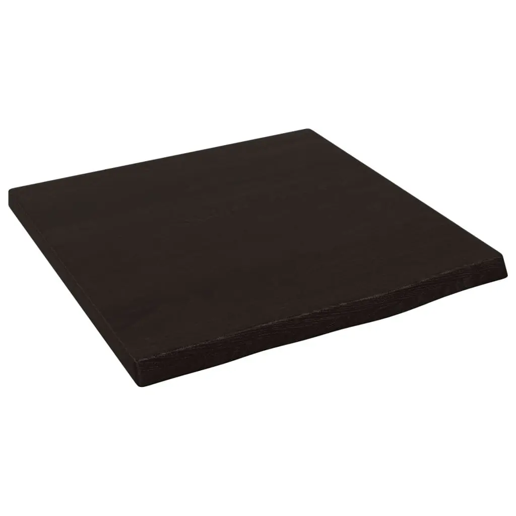 Bathroom Countertop Dark Brown 40x40x4 cm Treated Solid Wood 3156189 - Hardware