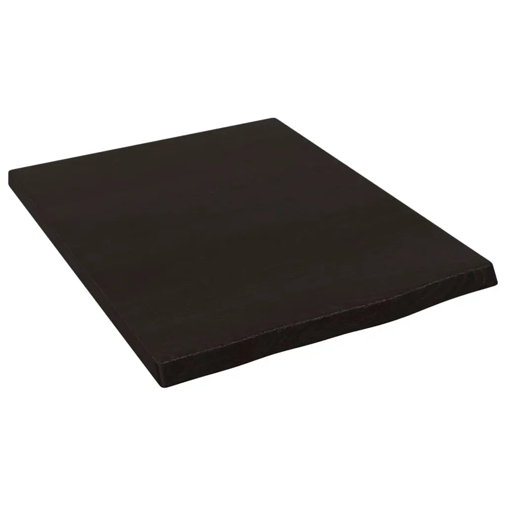 Bathroom Countertop Dark Brown 40x50x4 cm Treated Solid Wood 3156192 - Hardware
