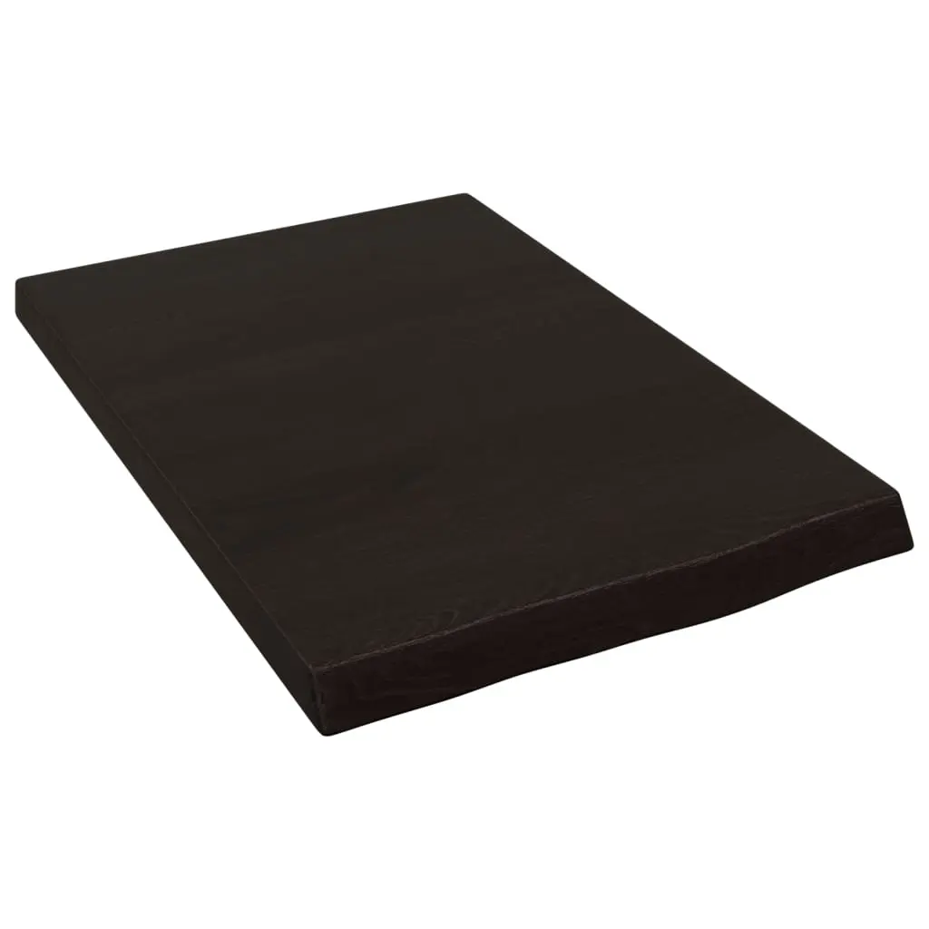 Bathroom Countertop Dark Brown 40x60x4 cm Treated Solid Wood 3156195 - Hardware