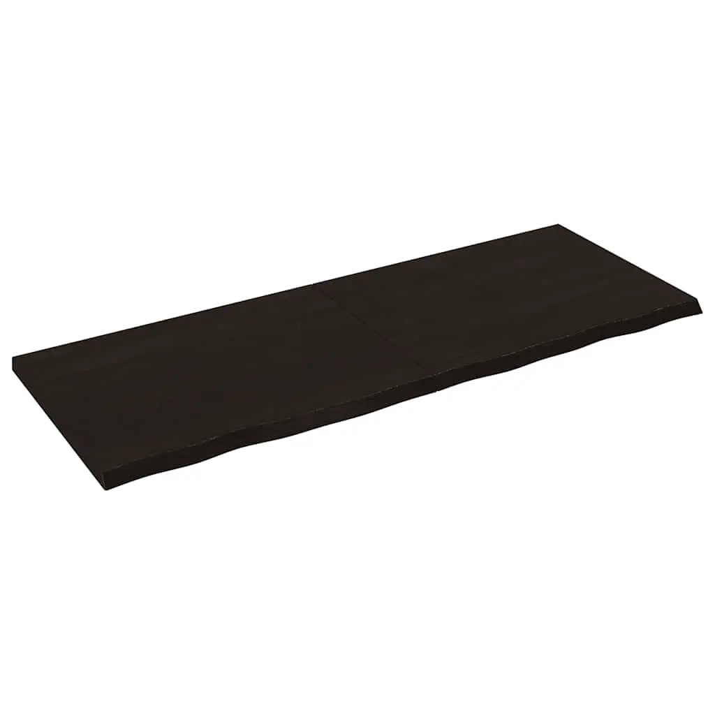 Bathroom Countertop Dark Brown 160x60x4 cm Treated Solid Wood 3156255 - Hardware