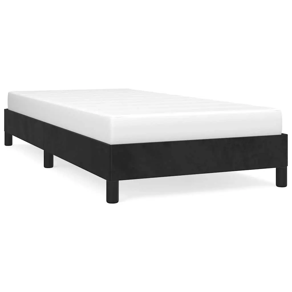 Bed Frame without Mattress Black King Single Velvet 355757 - Furniture