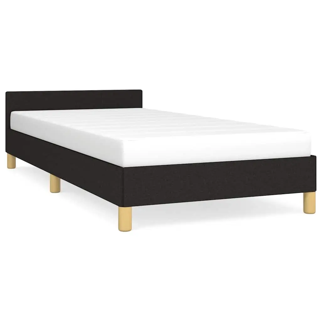 Bed Frame without Mattress Black King Single Size Fabric 355760 - Furniture