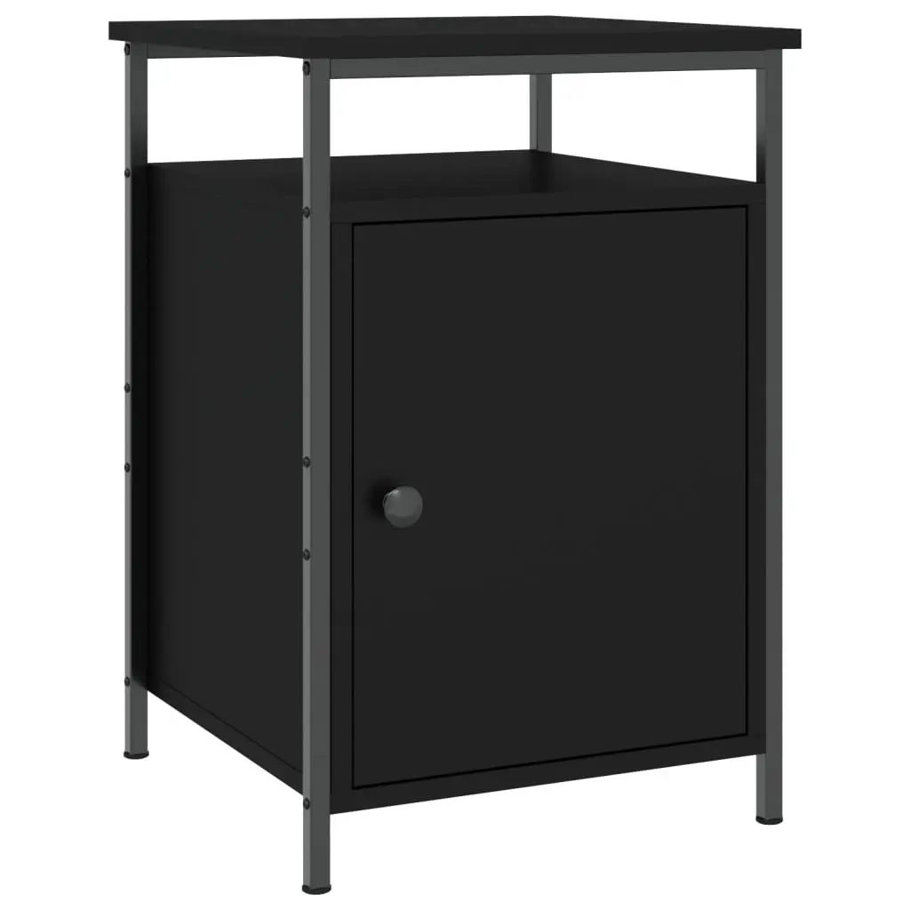Bedside Cabinet Black 40x42x60 cm Engineered Wood 825863 - Furniture