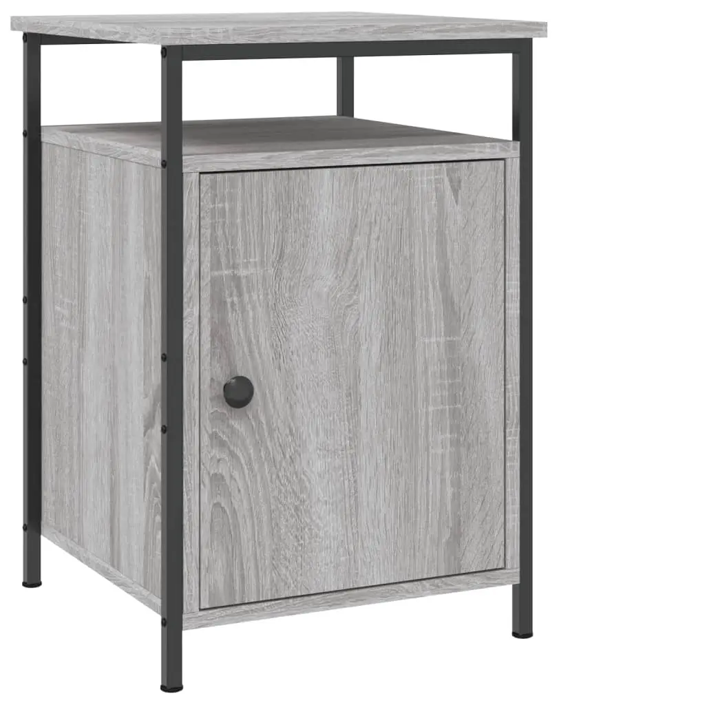 Bedside Cabinet Grey Sonoma 40x42x60 cm Engineered Wood 825869 - Furniture