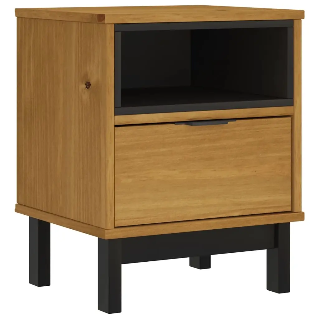 Bedside Cabinet FLAM 40x35x50 cm Solid Wood Pine 357812 - Furniture